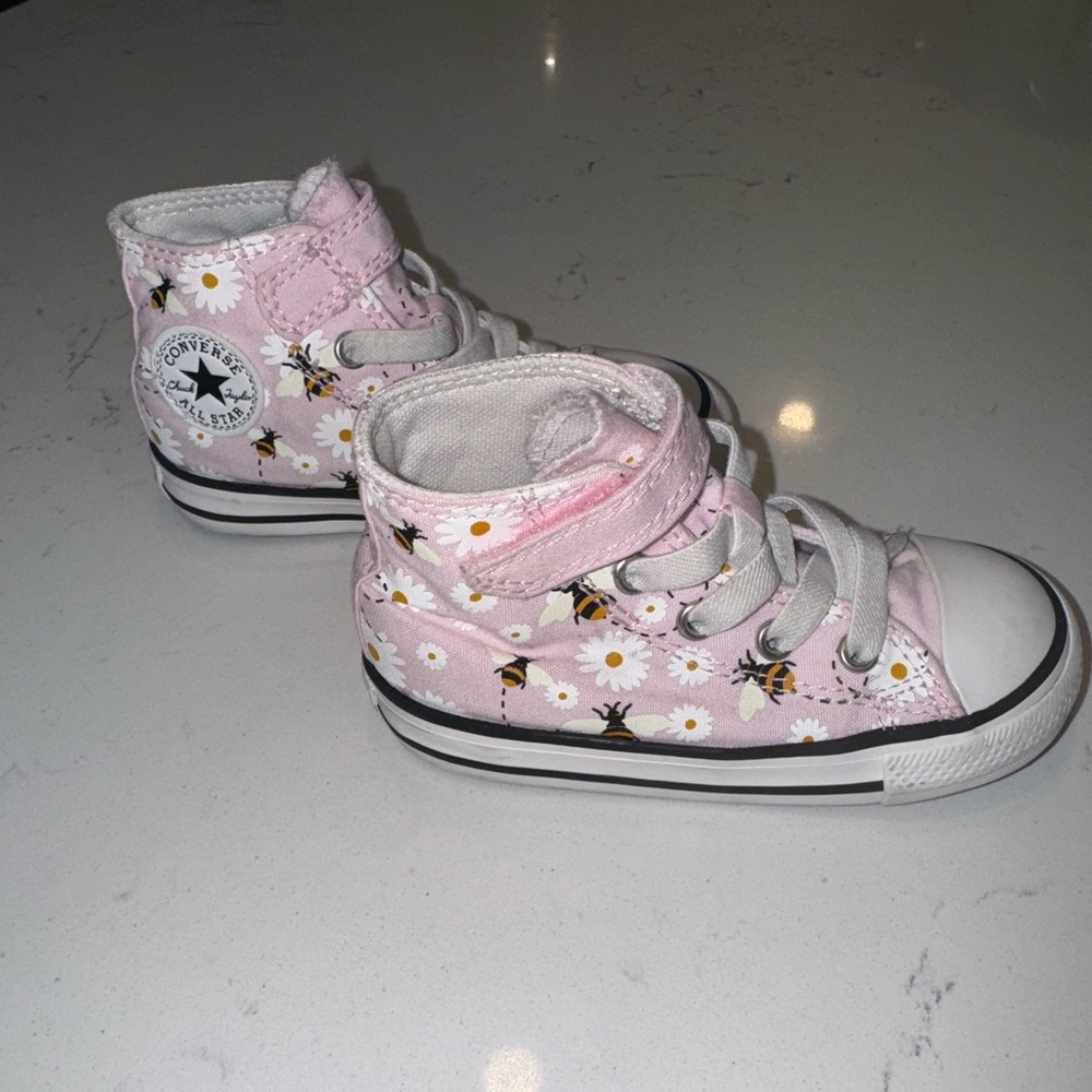 Converse Kids' Pink Floral High-Tops